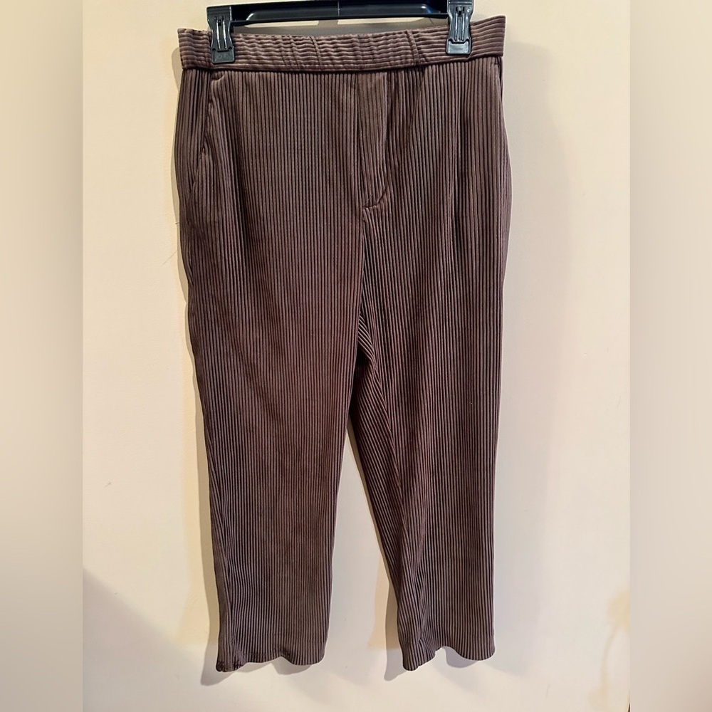 Zara brown corduroy pull on pants